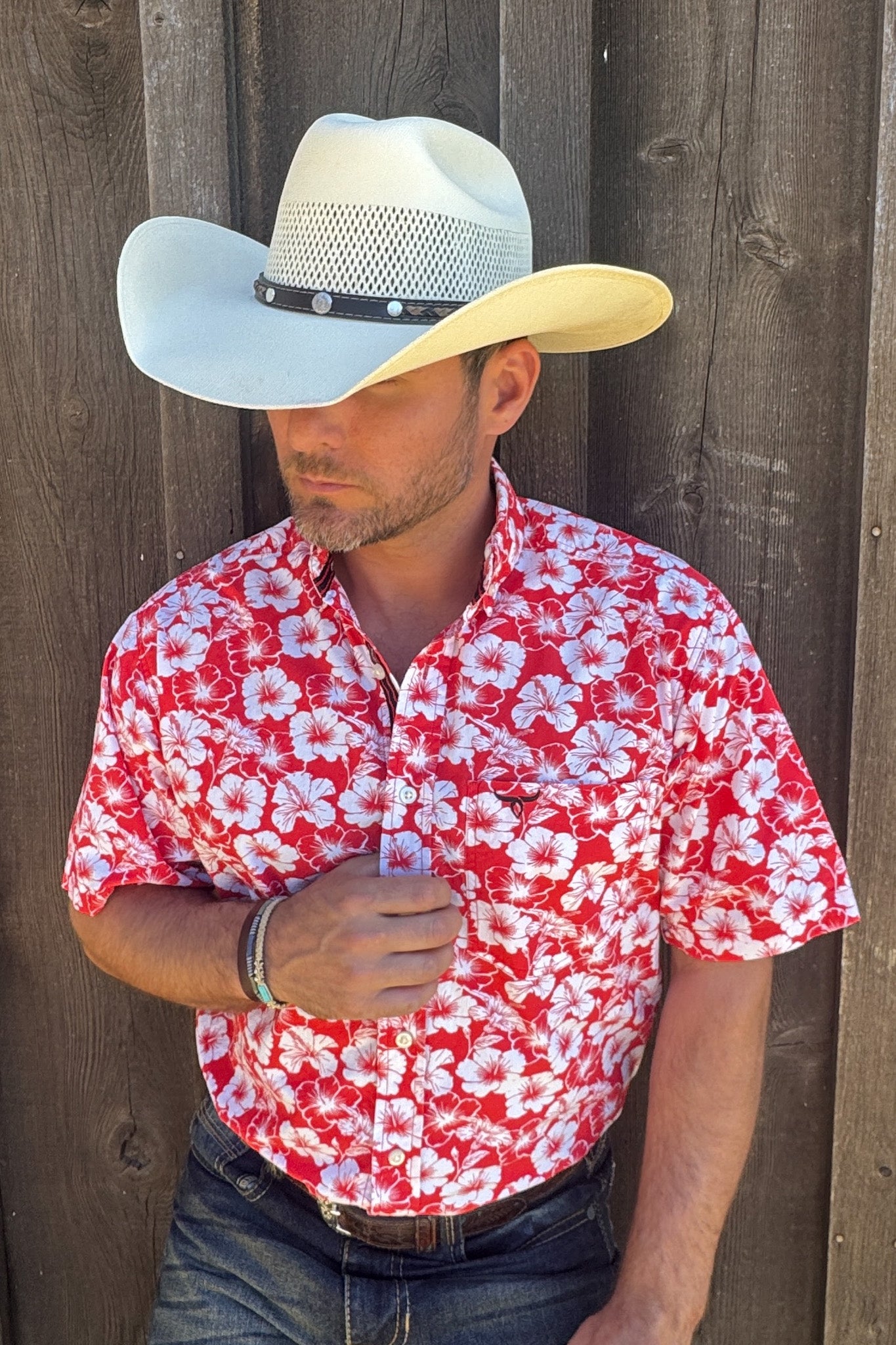 white cowboy dress shirt Signature Series