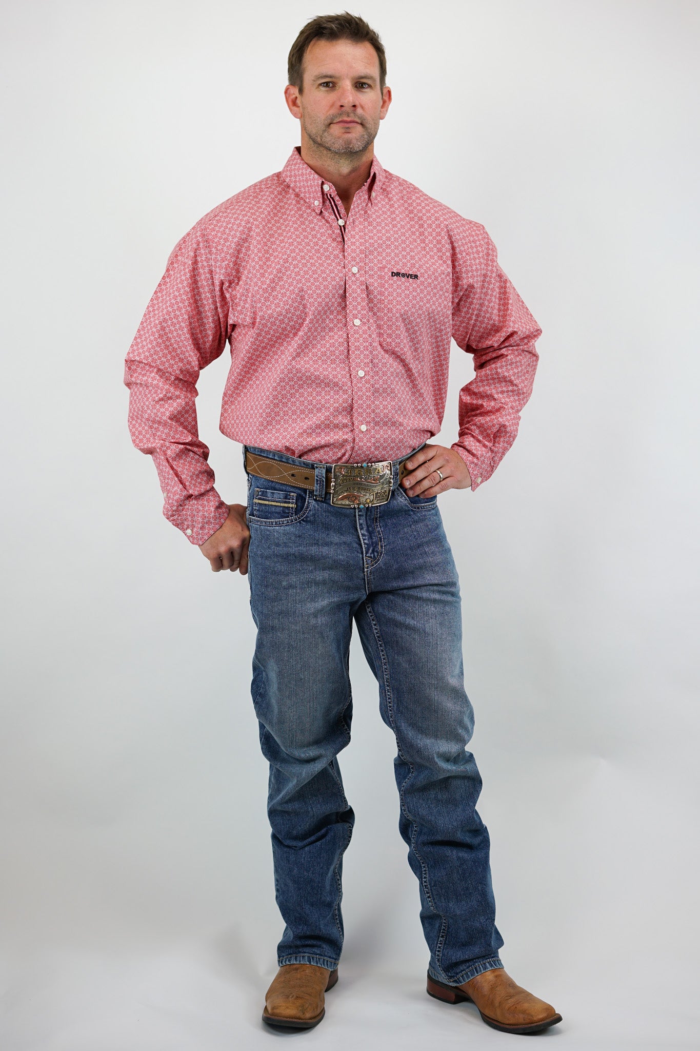 Bunkhouse Fit - Stretch Fabric, Relaxed, Mid-Rise, Straight Leg, Boot Cut (Mid Wash & Faded)