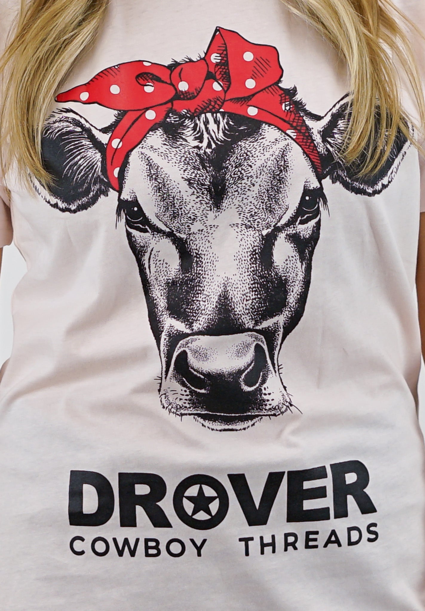 T-Shirt - Cute Heifer Tee - Light Pink