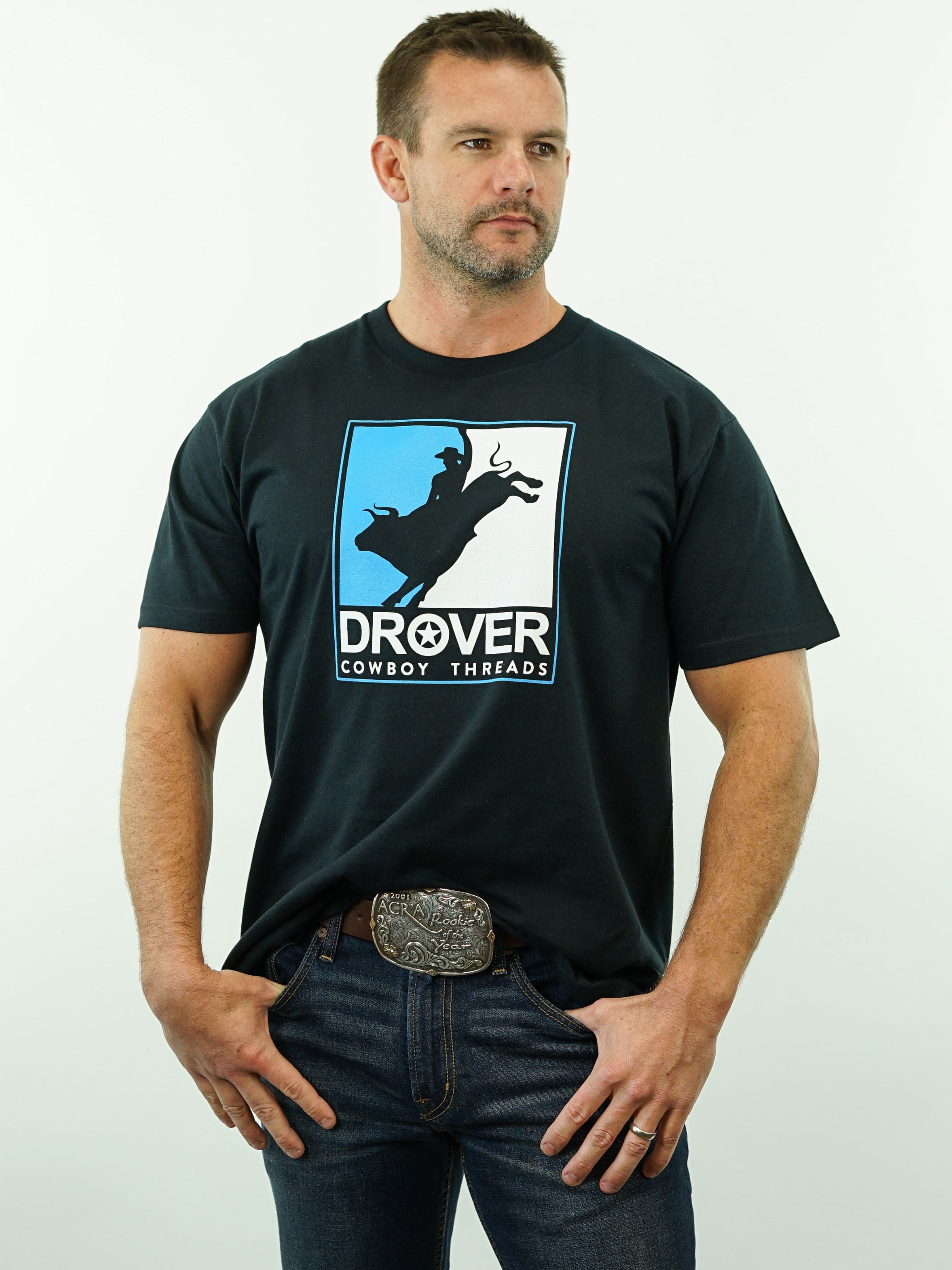 Drover Rodeo - T-Shirt, Black