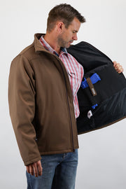Softshell Jacket, With Concealed Carry Holster - Brown