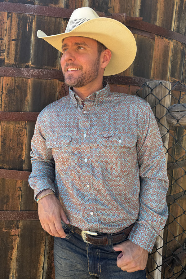 Drover Men's Western Shirt Signature Series - Performance Vent Shirt - Sonora