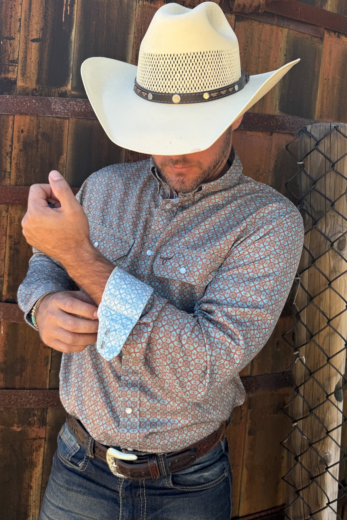 Drover Men's Western Shirt The Stockman - Signature Series - Performance Vent Shirt