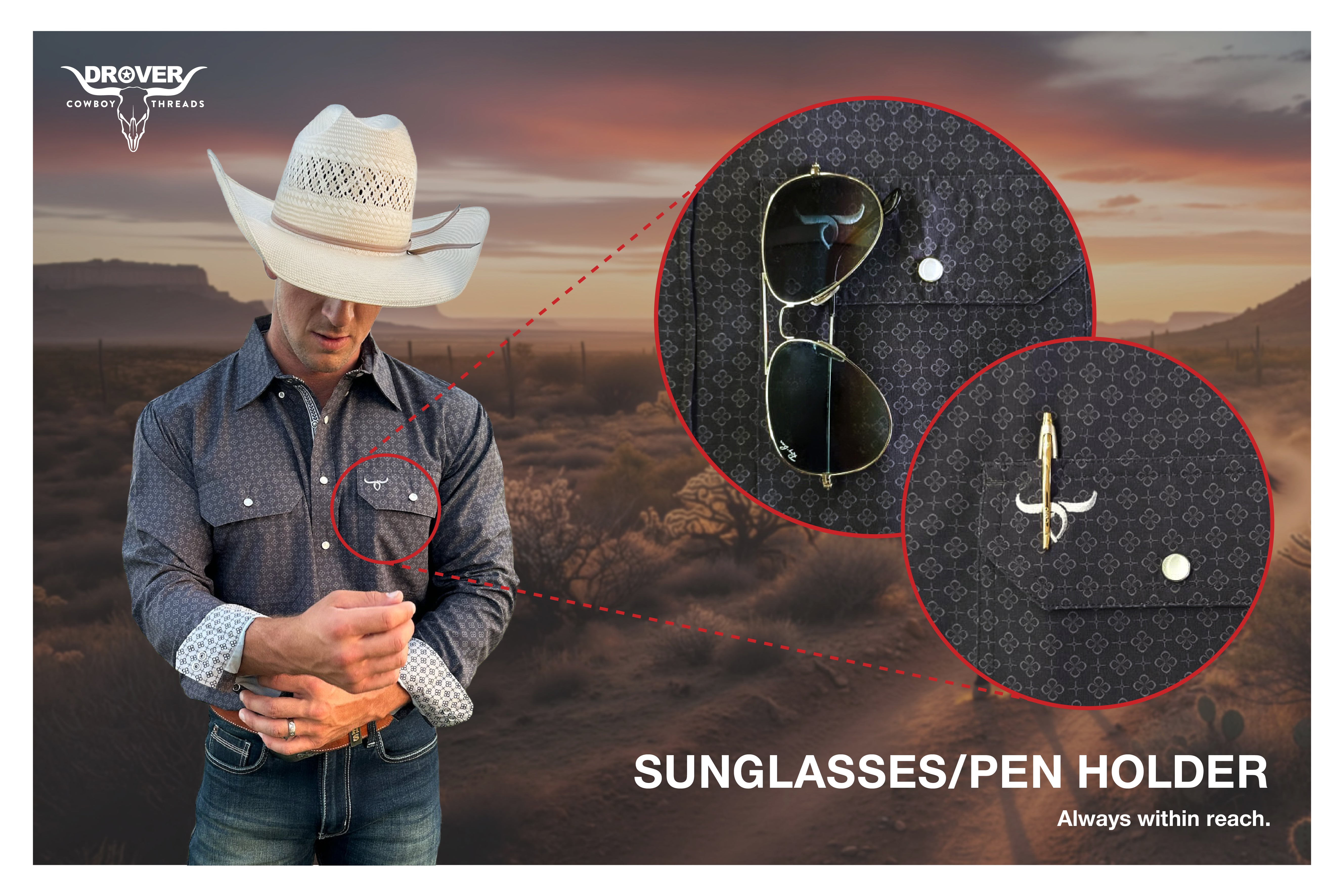 The Stockade - Signature Series - Pearl Snap Shirt (Back in Stock!)