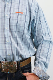 Signature Series - Banjo - Blue with Blue, Plaid, Option Cuff, Classic Fit Shirt