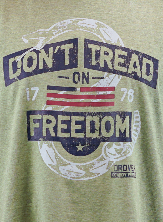 T-Shirt - Don't Tread On Freedom - Heathered Green