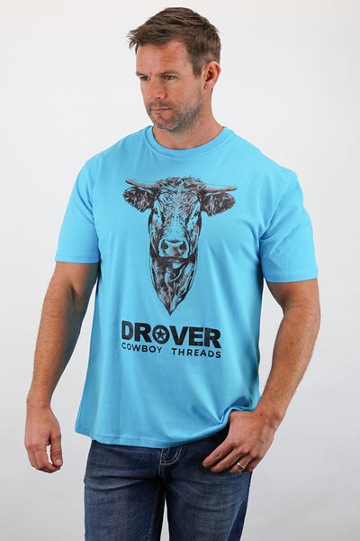 T-Shirt, The Bull - Bright Blue