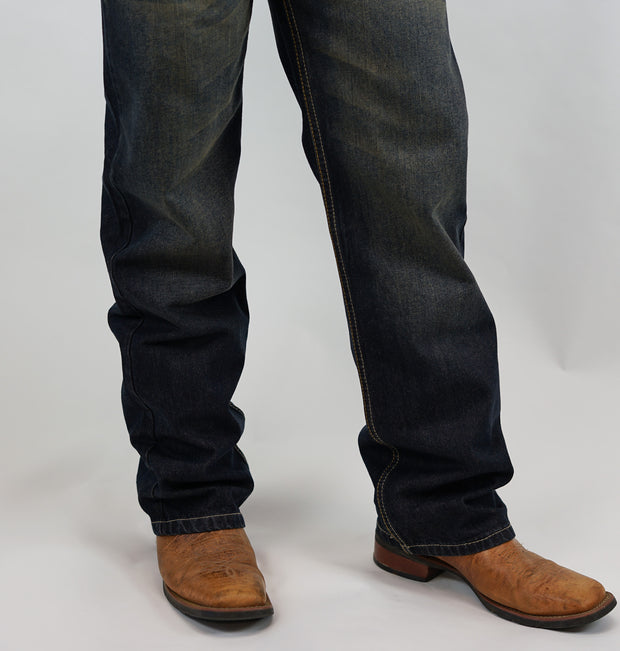 Canyon Fit - Relaxed, Mid-Rise, Straight Leg, Boot Cut (Dark Washed & Faded)